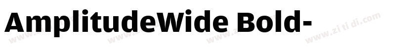 AmplitudeWide Bold字体转换